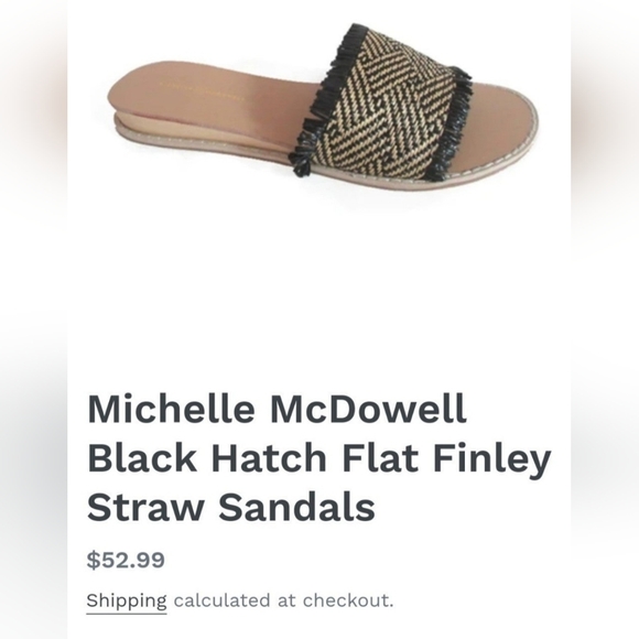 Michelle McDowell slide sandals size 7 - Picture 3 of 3